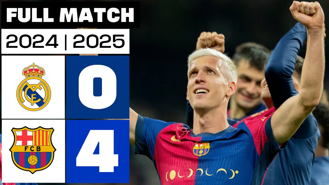 Real Madrid 0 - 4 FC Barcelona | PARTIDO COMPLETO | LALIGA EA SPORTS 2024/25 backdrop