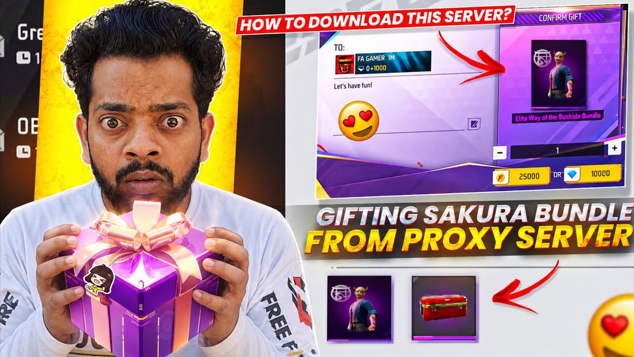 HOW TO DOWNLOAD PROXY SERVER IN FREE FIRE, HOW TO USE PROXY SERVER IN FREE FIRE, VIP PROXY SERVER