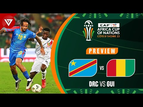 🔴 DR CONGO vs GUINEA - Africa Cup of Nations 2023 Quarter-Finals Preview✅️ Highlights❎️ background