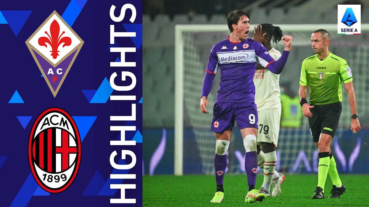 Fiorentina 4-3 Milan | A Vlahovic double seals a deserved won for Fiorentina | Serie A 2021/22 background