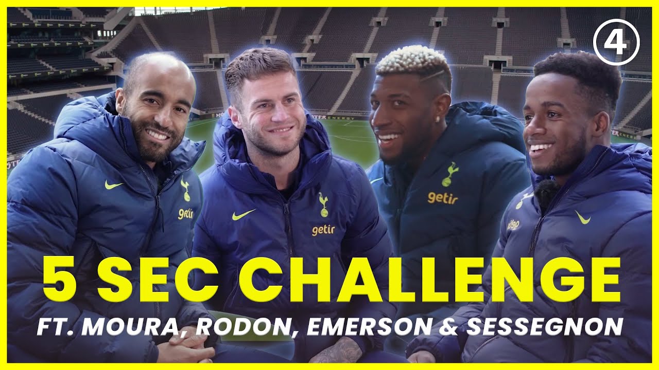 Moura, Emerson Royal, Rodon & Sessegnon PLAY the 5 Second Challenge
