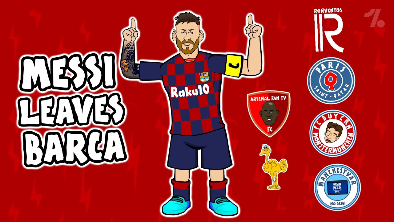 Which of these clubs would Lionel Messi leave Barcelona for? ► 442oons background