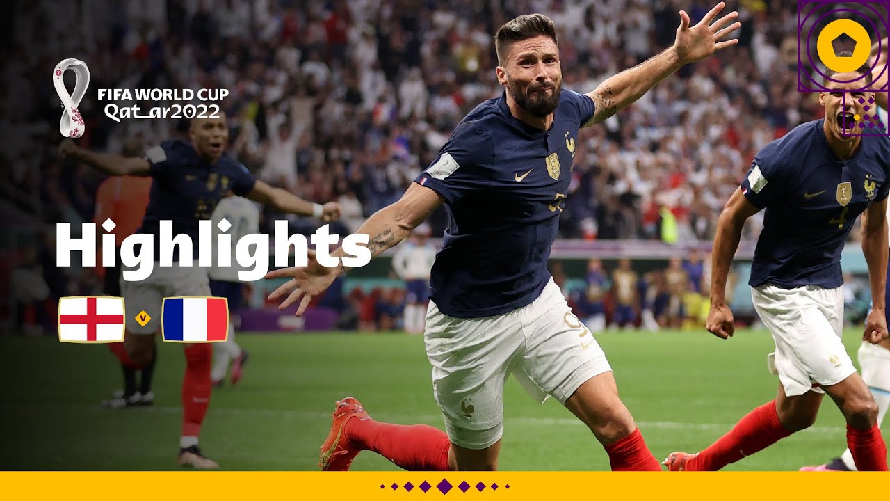 Giroud header wins it! | England v France | FIFA World Cup Qatar 2022 background