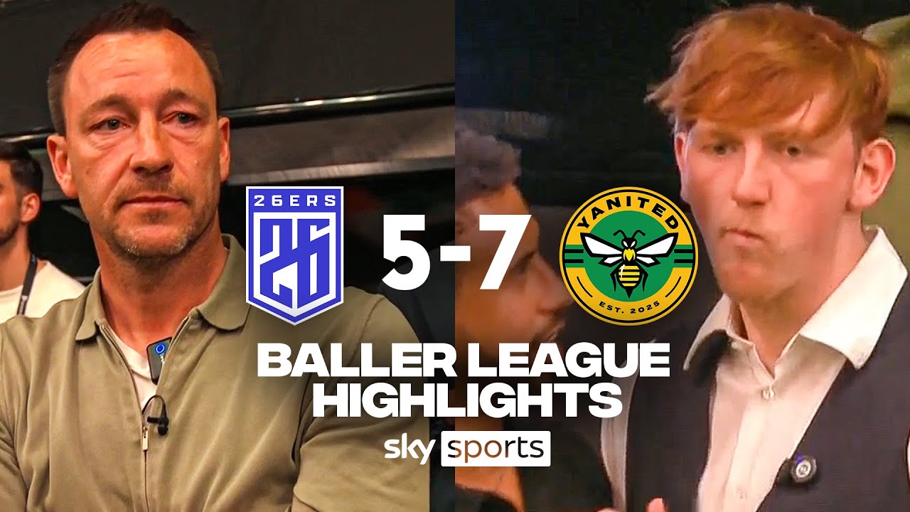 Angry Ginge masterclass leaves John Terry seething! | 26ers 5-7 Yanited | Baller League highlights background