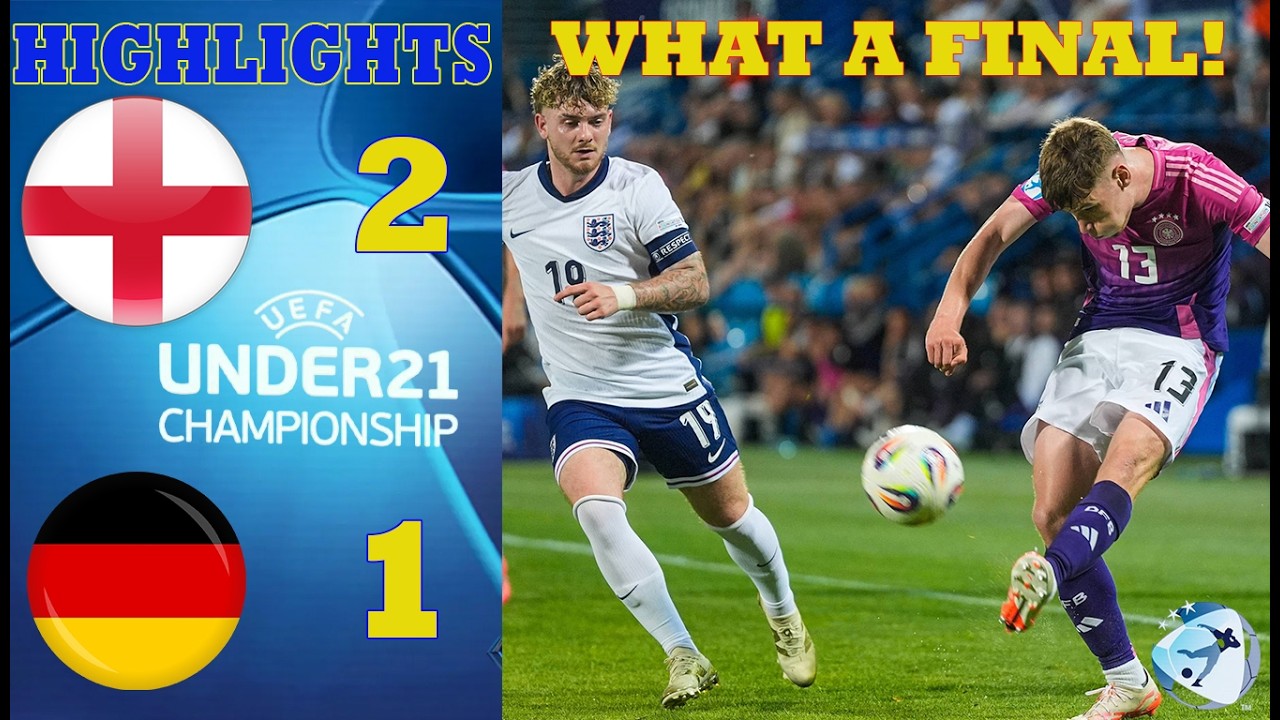 CRAZY U21 FINAL!! England vs Germany – Heart-Stopping Finish! background
