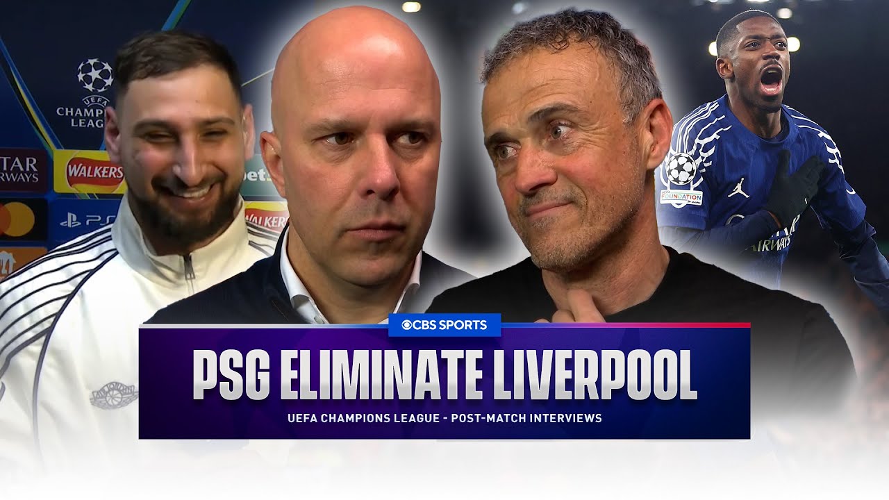 "Both teams DESERVED TO QUALIFY" Enrique on PSG victory | "We ran out of LUCK" Slot on Liverpool 🍀