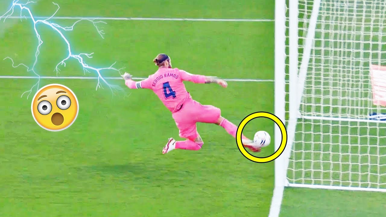 INSANE Goal Line Clearances by Famous Players - Defensive Saves background