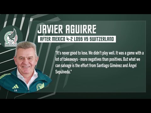 What was Javier Aguirre thinking?! Wasted a game #seleccionmexicana background