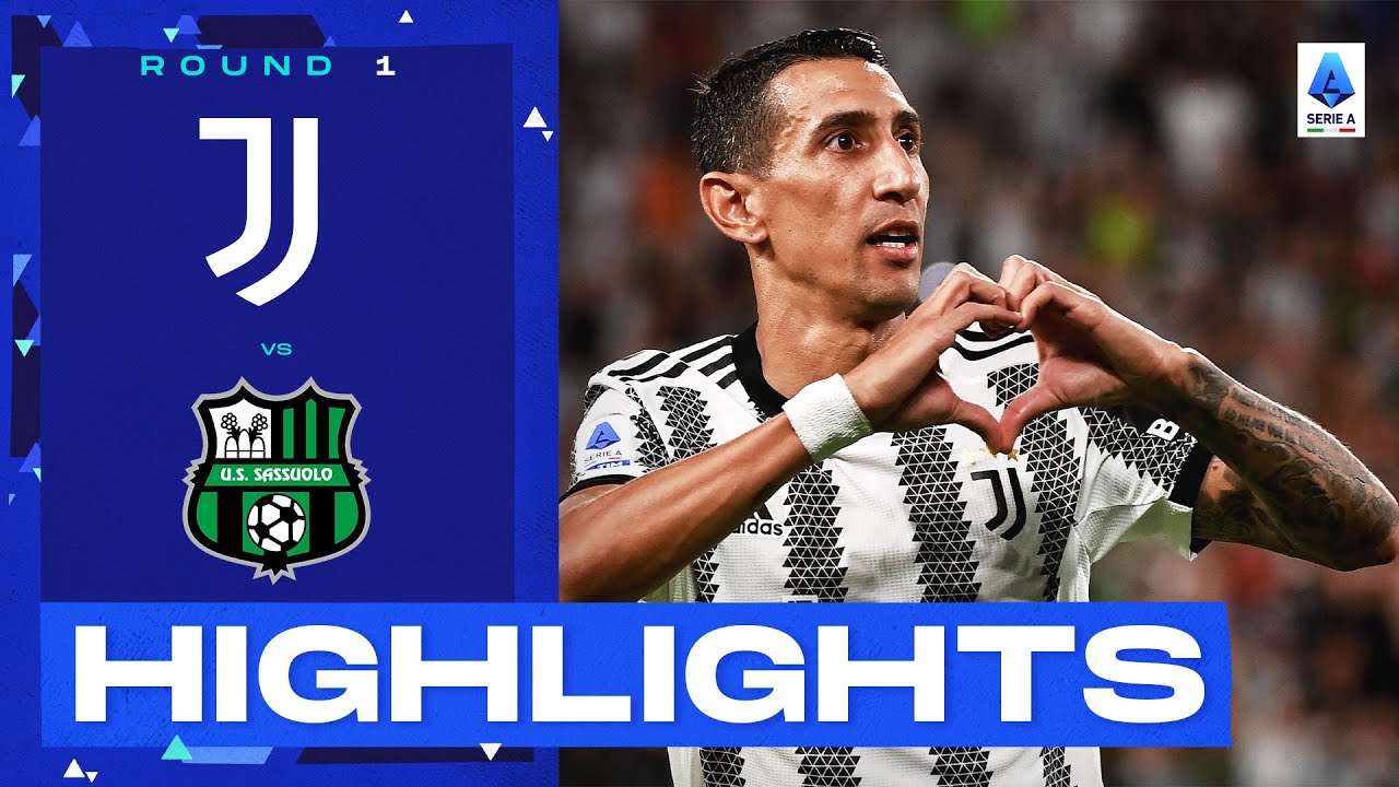 Juventus 3-0 Sassuolo | Goals and Highlights: Round 1 | Serie A 2022/23 backdrop