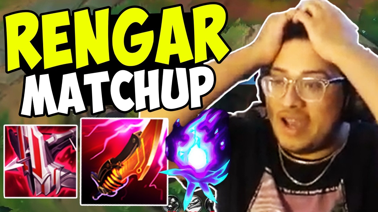 PLAYING VS a RENGAR Top ABUSER background