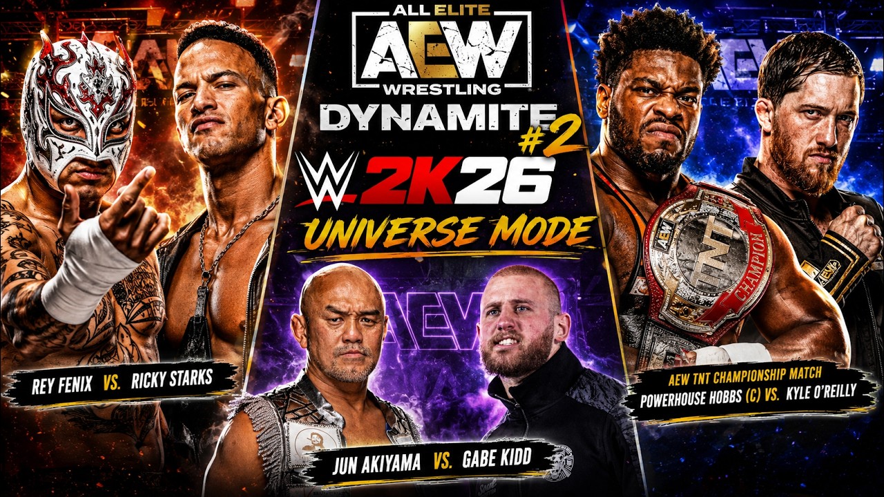 Das CHAOS bei AEW Dynamite nimmt kein Ende! | WWE 2K26 AEW vs. NJPW Universe Mode #004 background