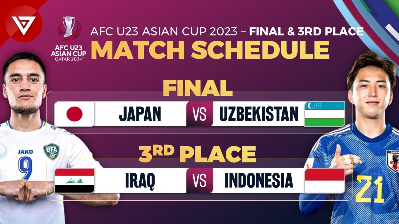 ЁЯФ┤ FINAL Schedule AFC U23 Asian Cup 2024: Japan vs Uzbekistan - Match Fixtures 3rd Place background