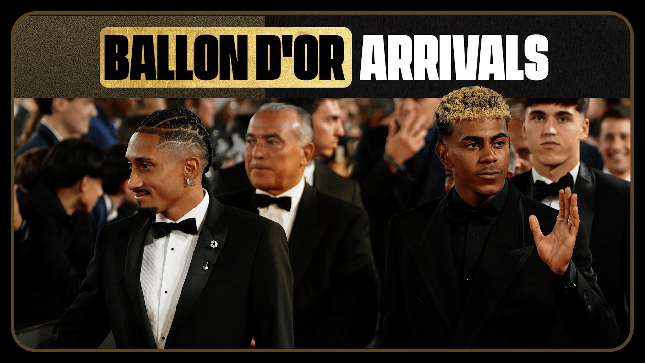 Stars arrive at the 2025 Ballon d'Or Ceremony ЁЯдй | Yamal, Dembele & more! | CBS Sports Golazo background