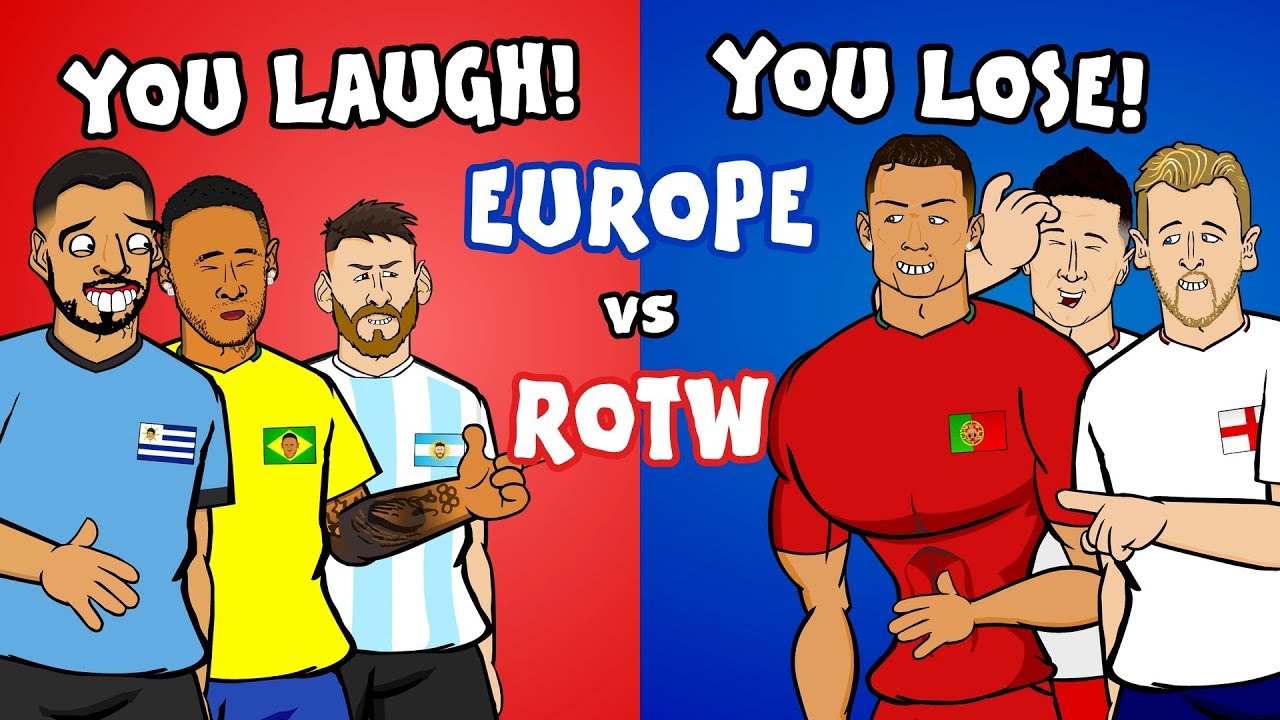 You Laugh, You Lose! feat. Neymar, Messi, Ronaldo and Harry Kane! ► 442oons background