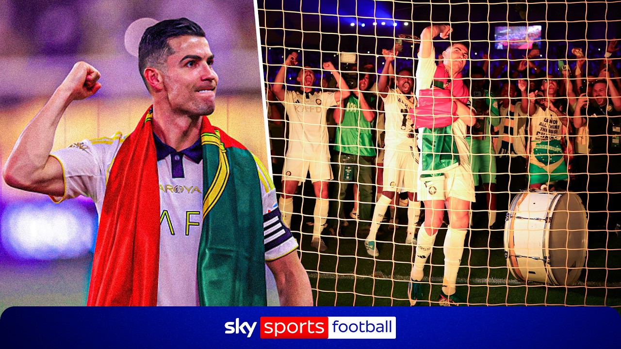FULL-TIME SCENES! Ronaldo leads title celebrations with drum! 🥁