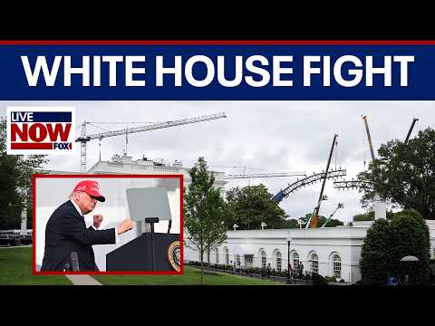 UFC freedom 250 construction underway at White House for Trump's Birthday background