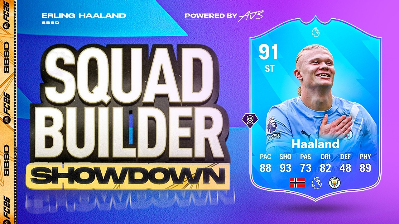 PLAYER OF THE MONTH HAALAND SQUAD BUILDER SHOWDOWN!!! background