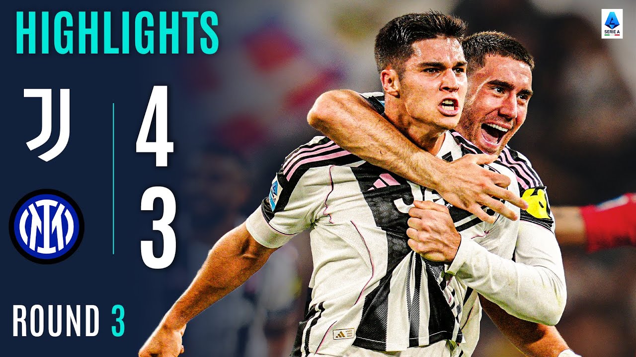 JUVENTUS-INTER 4-3 | HIGHLIGHTS | Youngster Adzic Stunner Wins It At the Death! | Serie A 2025/26 background