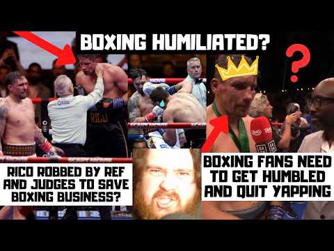 Boxing's HUMILIATION? Verhoeven ROBBED By Usyk? THEIR SPORT IS A COMPLETE JOKE! My Reaction background