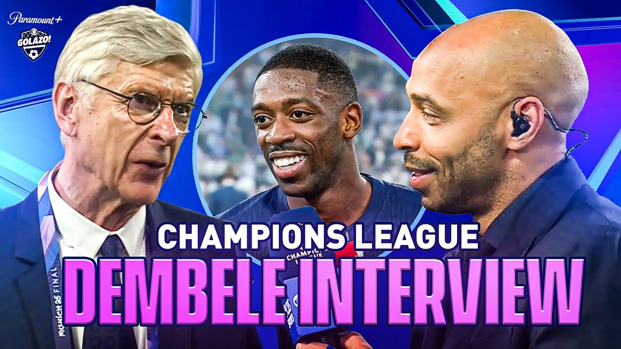 Arsene Wenger and Ousmane Dembele React as PSG SMASH Inter in Final!đ„đ | UCL Today background