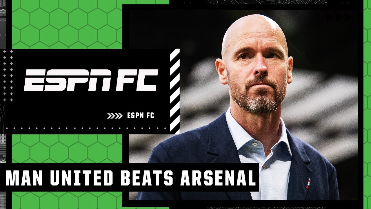 FULL REACTION: Erik ten Hag's Manchester United defeat Arsenal 3-1 | ESPN FC background