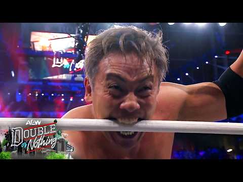 Kazuchika Okada vs Konosuke Takeshita - AEW International Championship | AEW Double or Nothing 2026 background