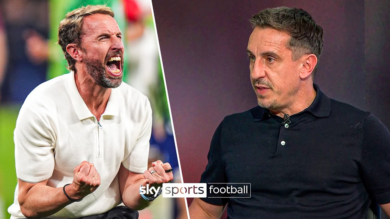 Gary Neville reacts to Southgate quitting and discusses who could replace him ЁЯСФ background