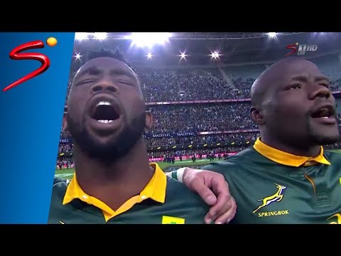 Nkosi Sikelel' iAfrika - South Africa vs France, 2nd test backdrop