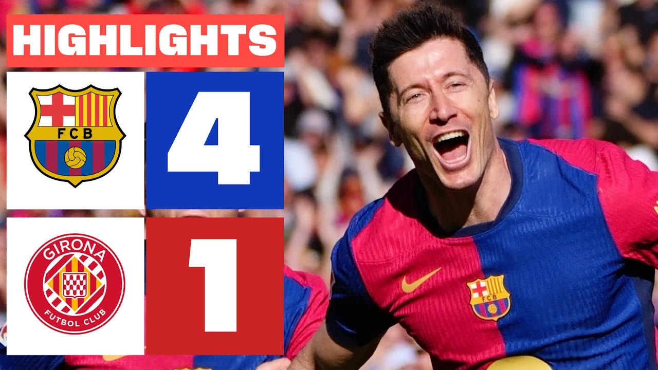 FC BARCELONA 4 - 1 GIRONA FC I RESUMEN LALIGA EA SPORTS backdrop