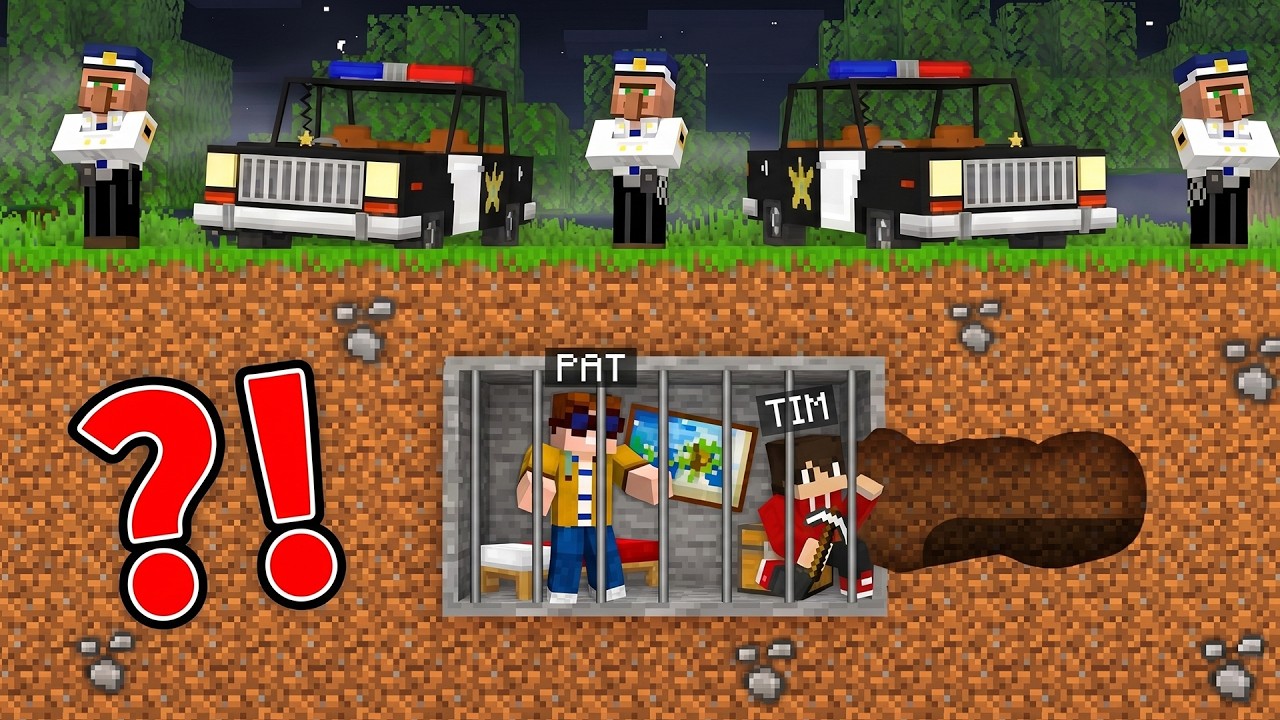 PAT FLÜCHTET aus einem UNTERGRUND GEFÄNGNIS! (Minecraft)