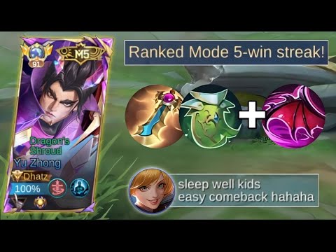 WIN STREAK USING THIS YU ZHONG BUILD!! (intense match)