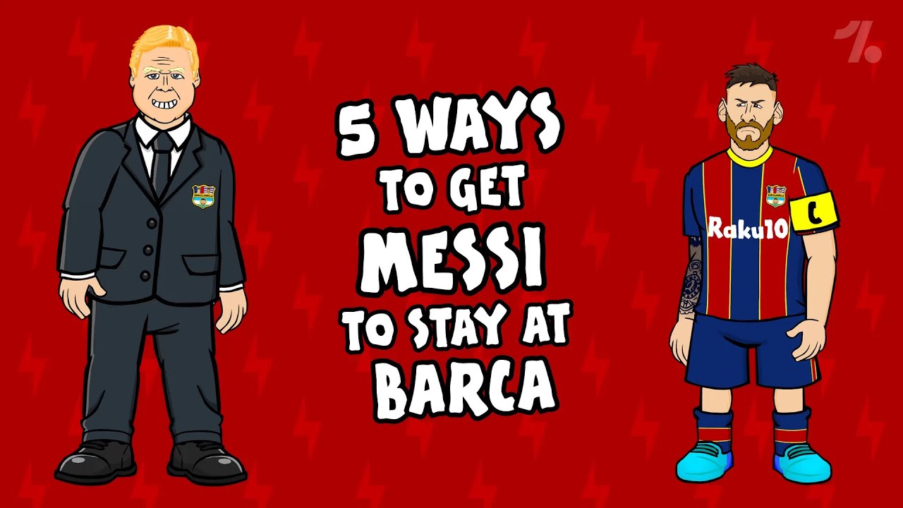5 ways Messi can STAY at Barça! ► OneFootball x 442oons background
