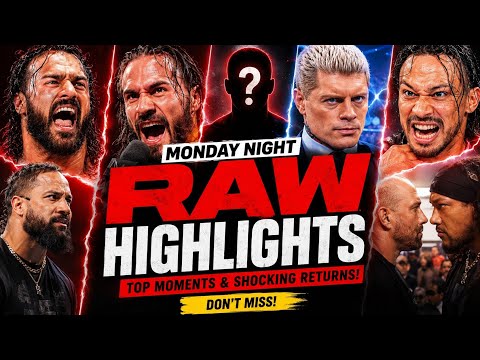 WWE Monday Night RAW Highlights 25/05/2026 HD | Roman Reigns, Penta, Seth Rollins & More background