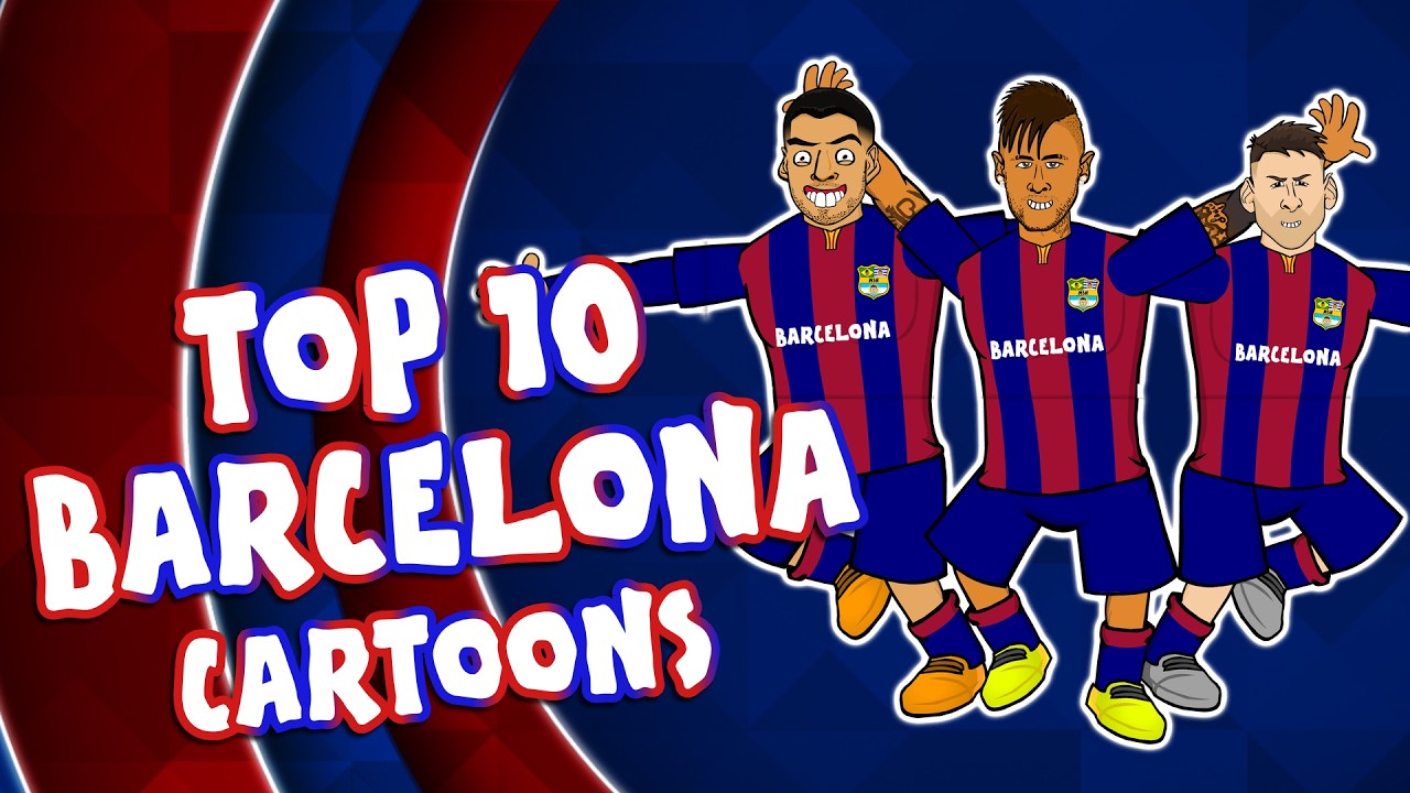 TOP 10 BARCELONA CARTOONS! background
