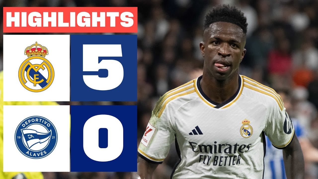 REAL MADRID 5 - 0 DEPORTIVO ALAVÉS | RESUMEN LALIGA EA SPORTS background