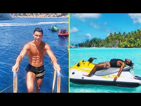 How FAMOUS Football Players are Spending Summer Vacations 2019 background
