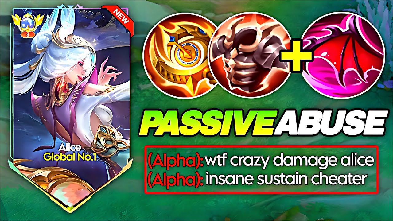 THIS SECRET ALICE BUILD MAKES HER UNSTOPPABLE!! 😱 INSANE PASSIVE ABUSE BUILD & EMBLEM | MLBB 2026