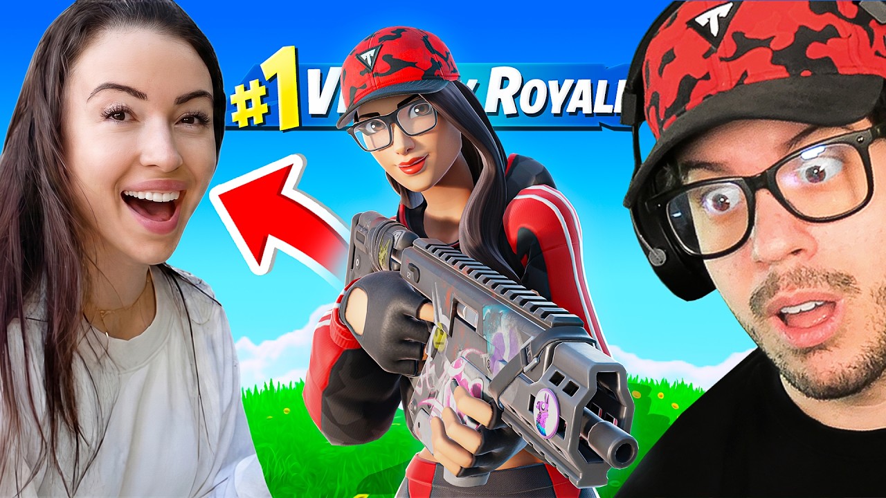Winning With MY WIFE'S FORTNITE SKIN! (Typical Gamer)