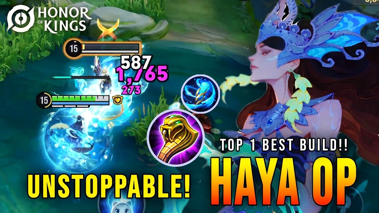 UNSTOPPABLE!! Haya's 100% Overpowered - Top 1 Best Build | HOK