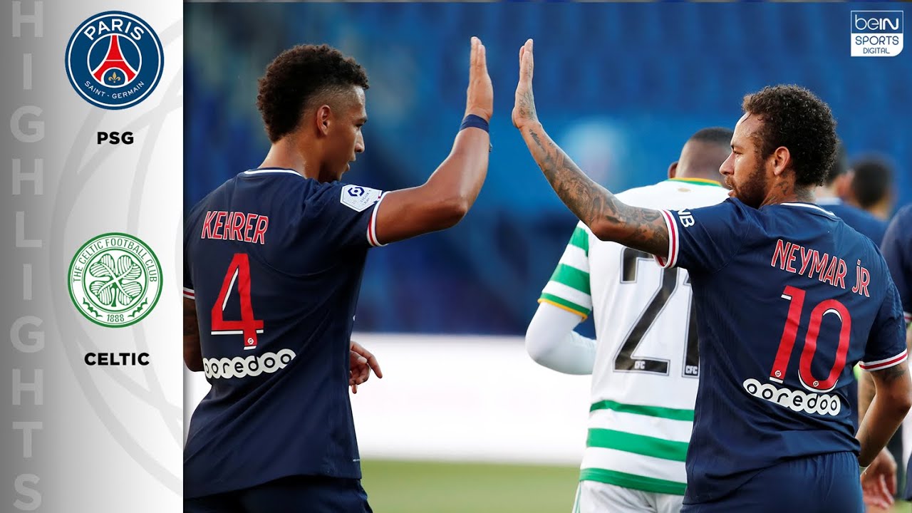 PSG 4-0 Celtic Glasgow - HIGLIGHTS & GOALS - 7/21/20 background