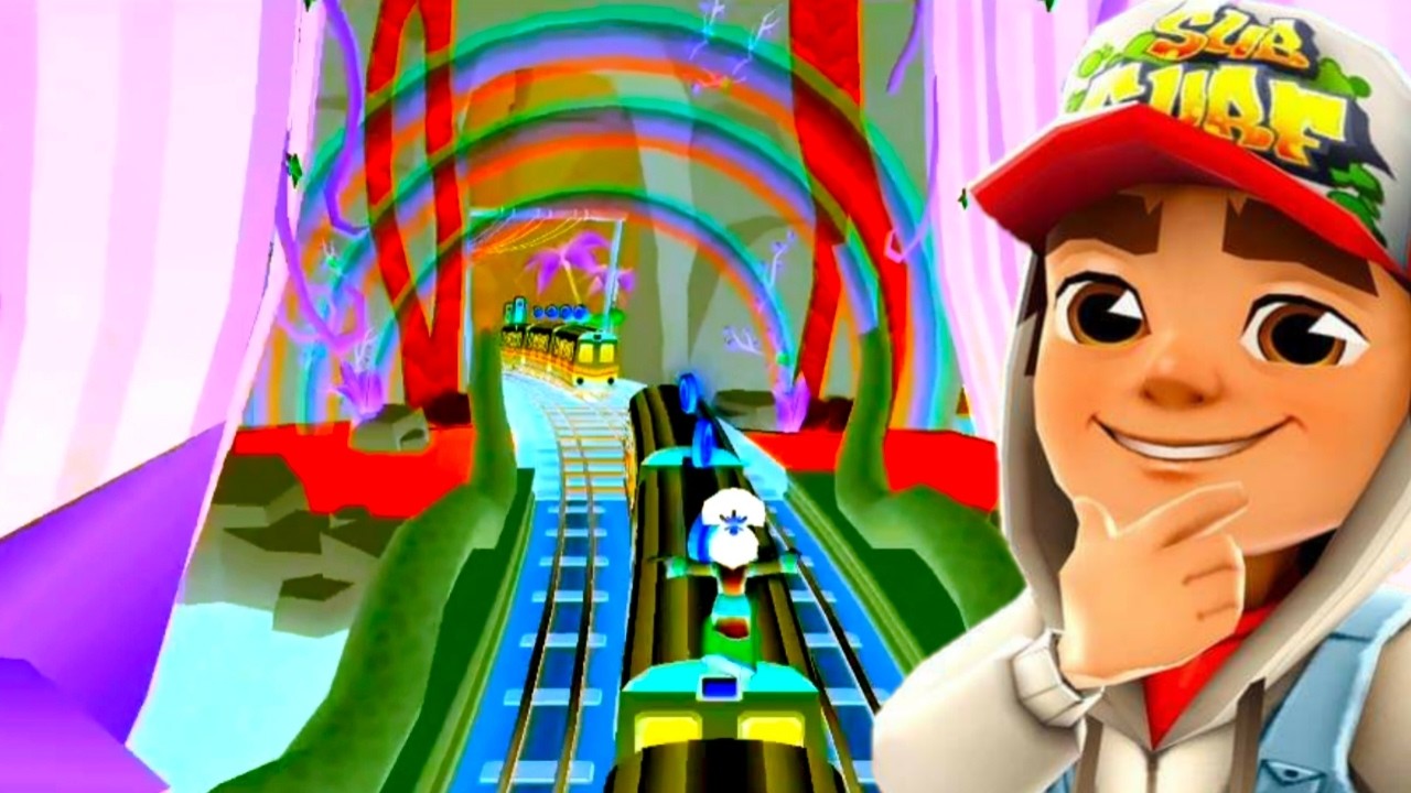 SUBWAY SURFERS BALI (NEXT UPDATE) : TRIPLE RAINBOW (PREVIOUS EDITION)- INVERT COLOR REVERSE GAMEPLAY