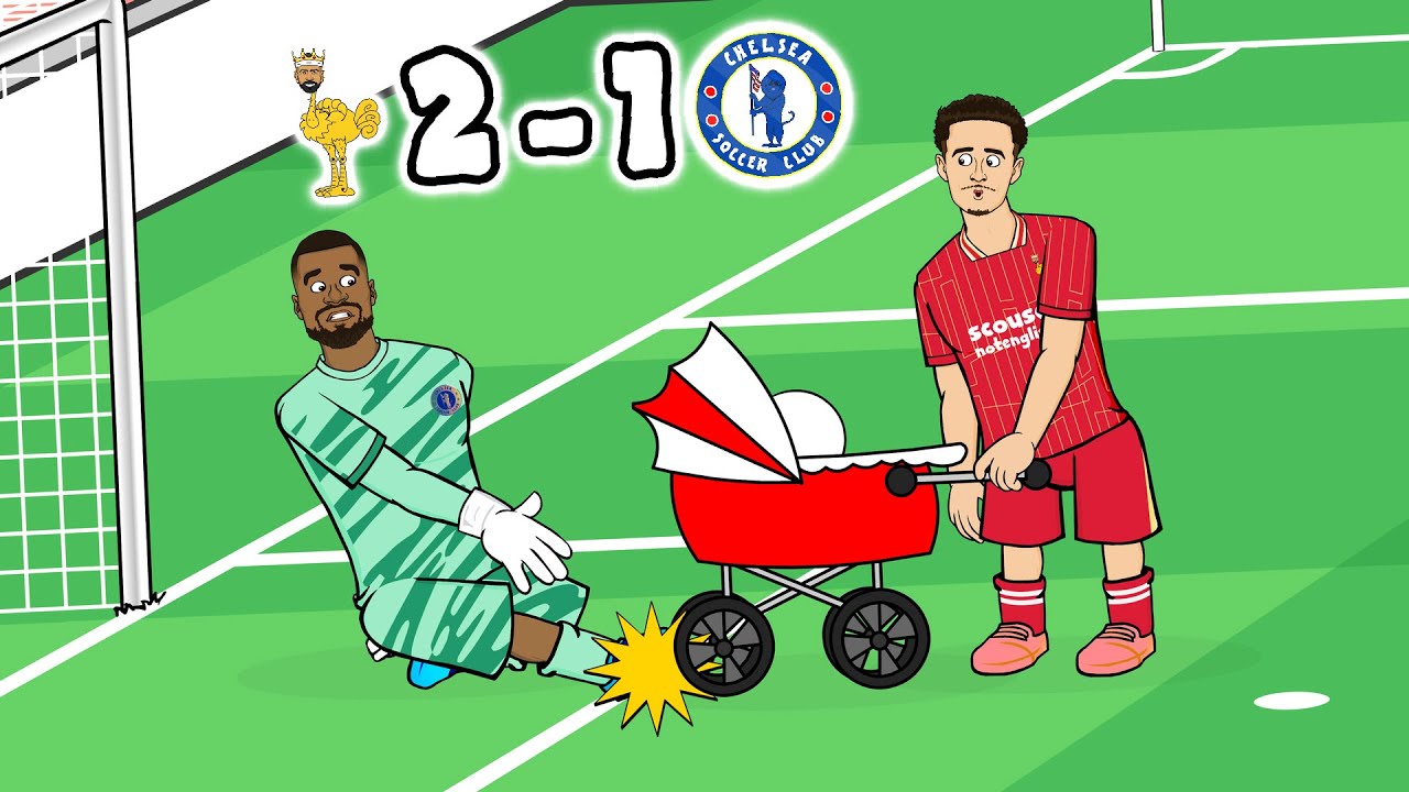 LIVERPOOL 2-1 CHELSEA! (Parody Goals Highlights Jones Salah) background
