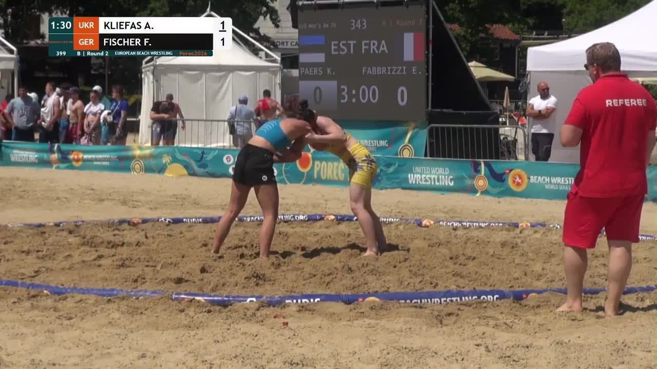 Albina KLIEFAS (UKR) vs. Finja FISCHER (GER) • B | Round 2 • Women's BW 60Kg background