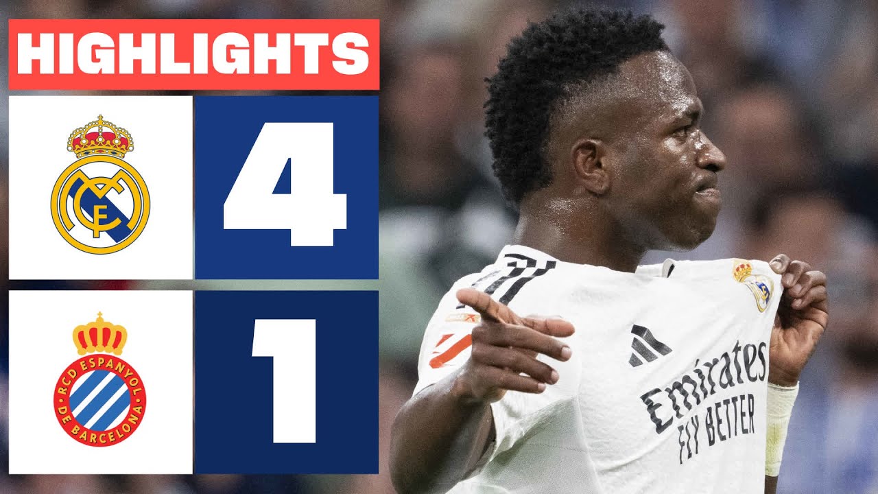 REAL MADRID 4 - 1 RCD ESPANYOL | RESUMEN LALIGA EA SPORTS background