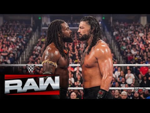 WWE Raw Oba Femi Vs Roman Reigns Heavyweight Championship match