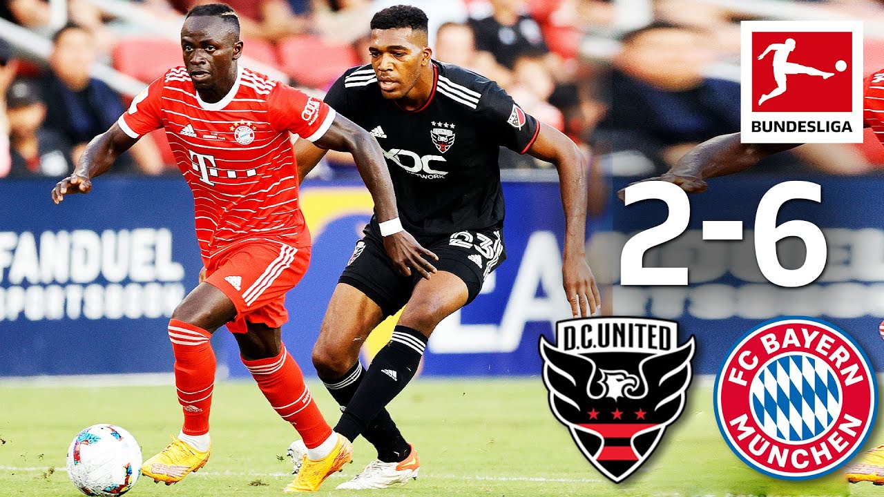 Mané & de Ligt Debut & First Goal for Bayern | DC United vs. FC Bayern München 2-6 | Highlights background