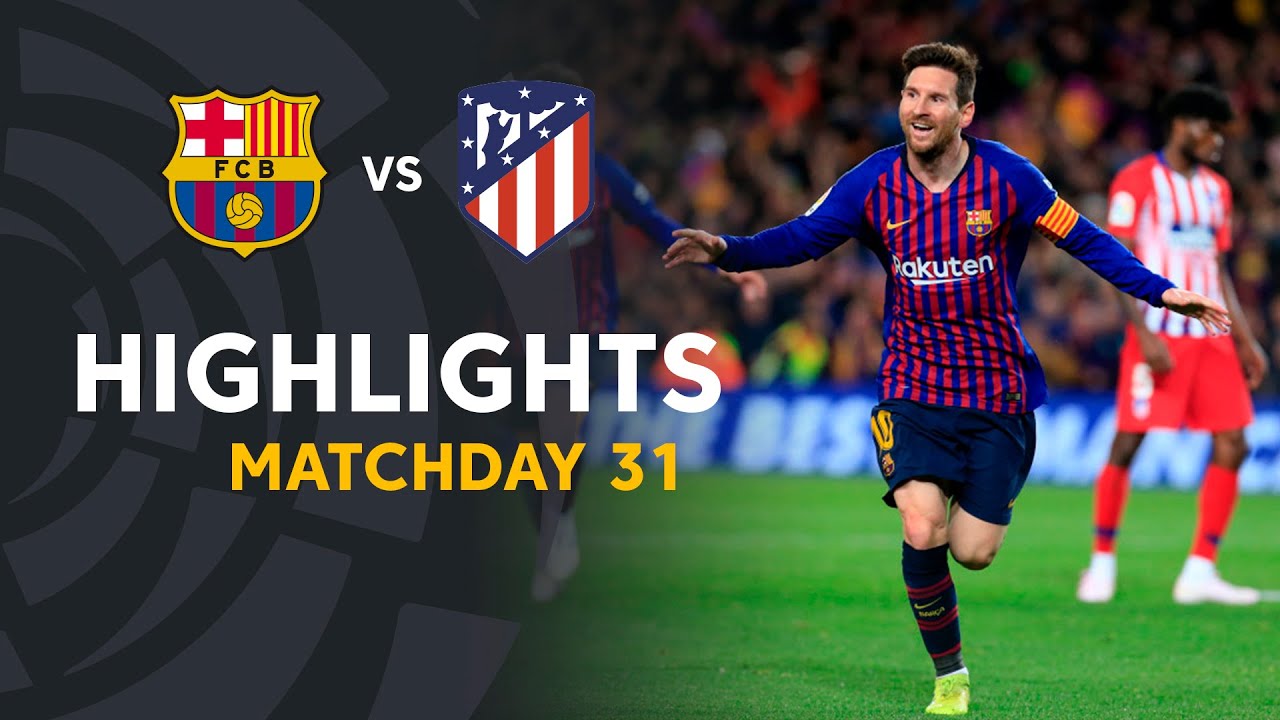 Highlights FC Barcelona vs Atletico de Madrid (2-0) background