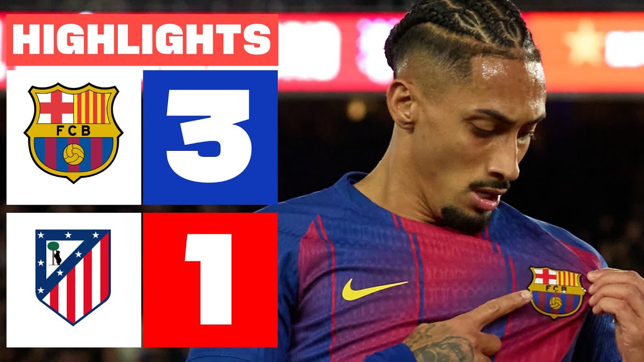 FC BARCELONA 3 - 1 ATLÉTICO DE MADRID | RESUMEN LALIGA EA SPORTS backdrop