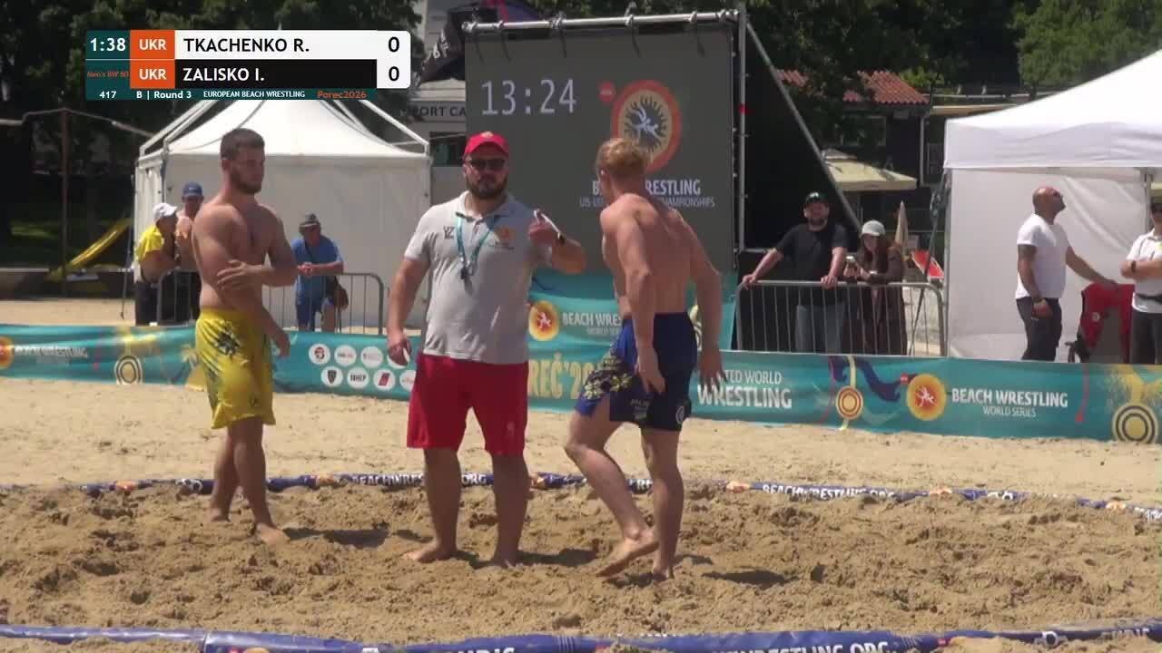 Roman TKACHENKO (UKR) vs. Ivan ZALISKO (UKR) • B | Round 3 • Men's BW 80Kg background