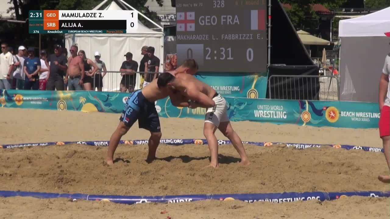 Zurab MAMULADZE (GEO) vs. Arijan ALIJA (SRB) • KnockOut • Men's BW 80Kg background